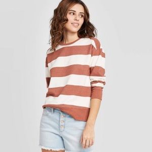 Women's Striped Sweatshirt Universal Thread